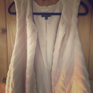 Faux fur vest